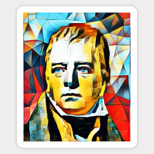 Walter Scott Abstract Portrait | Walter Scott Abstract Artwork 15 Sticker